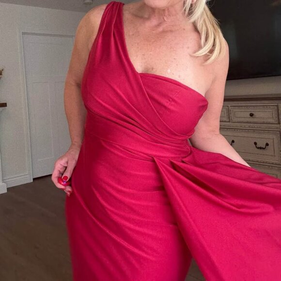 Elegant Long Dress - wine color - Picture 1 of 8